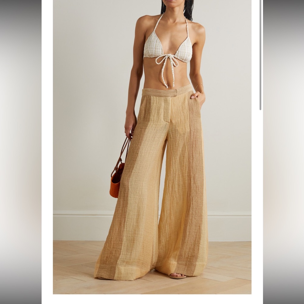 Lisa Marie Fernandez wide leg gauze trousers
